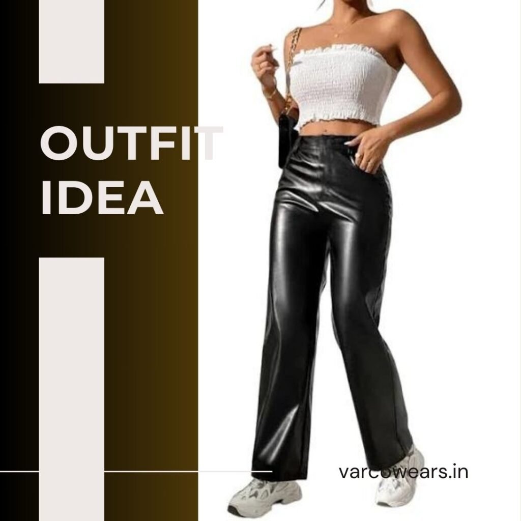 5 Stylish Korean Trousers For Women: Effortless Fashion Leather pants with zipper details