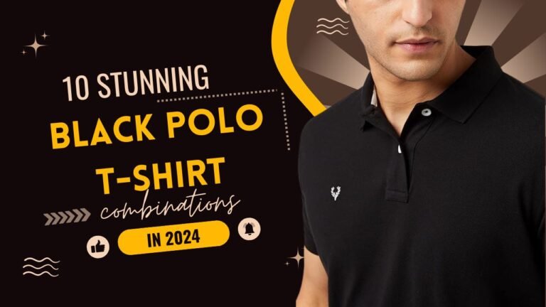 10 Stunning Black Polo T-Shirt Combinations in 2024 a man in a black shirt